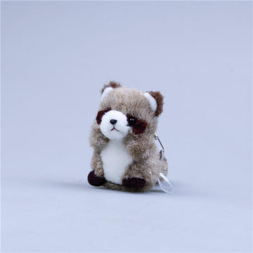 Cute Raccoon Plush Bag Charm, Stuffed Animal Keychain